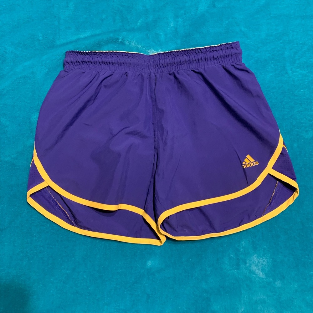 Adidas blue athletic shorts